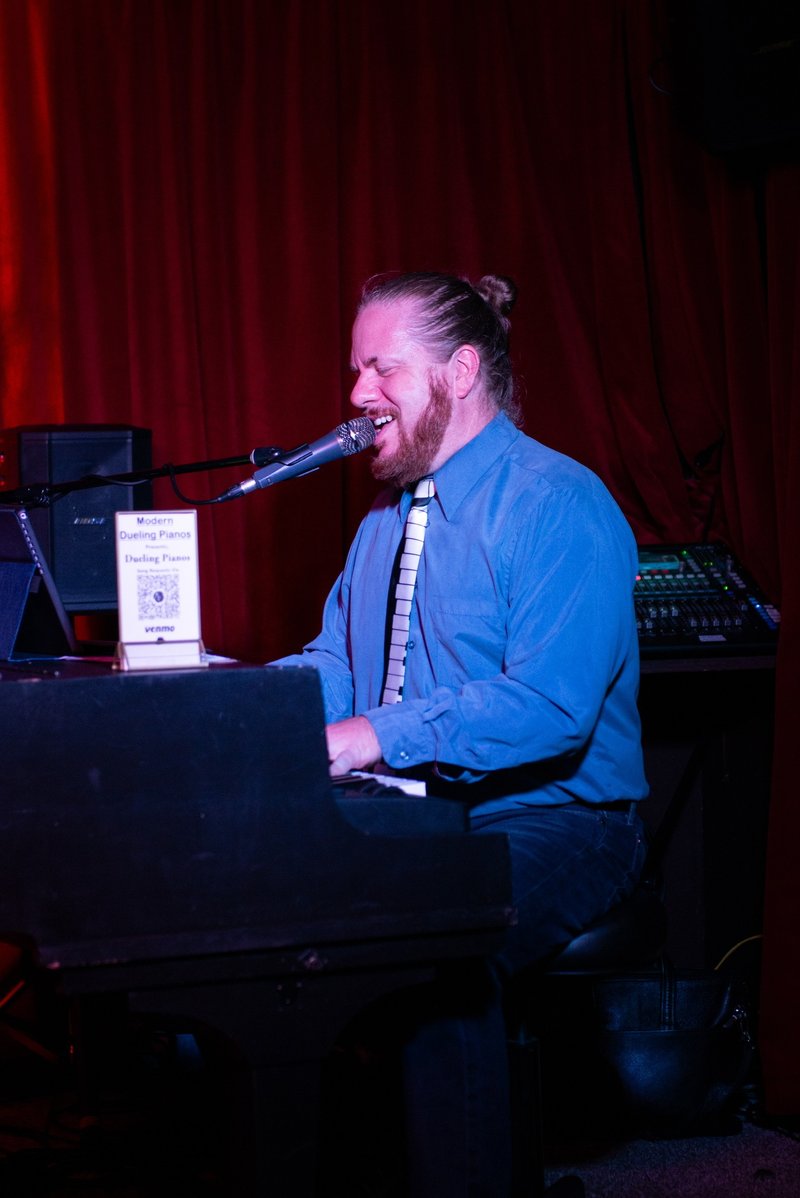 Jason Marion singing and playing piano live